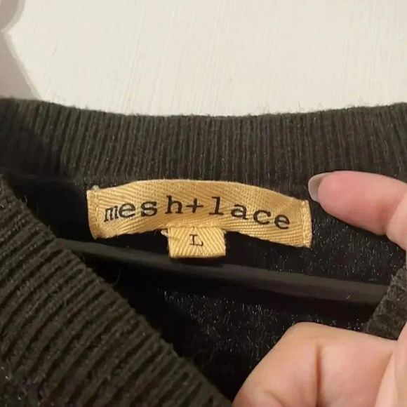 Mesh+Lace Sweater Size L - Picture 3 of 4
